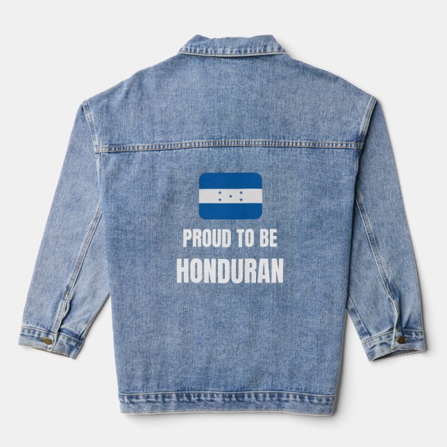 Proud to be Honduran Denim Jacket (Back)