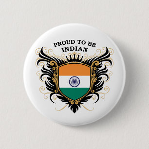 Proud to be Indian 6 Cm Round Badge
