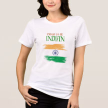 Proud to Be Indian Tricolor Women's T-Shirt