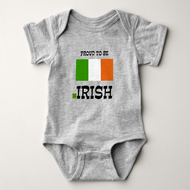 Proud to be Irish Baby Bodysuit (Front)