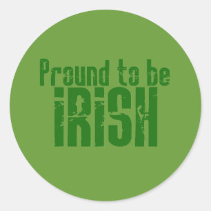 Proud to be Irish Classic Round Sticker