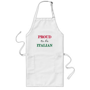 Proud To Be Italian Long Apron