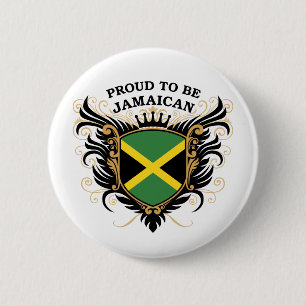 Proud to be Jamaican 6 Cm Round Badge