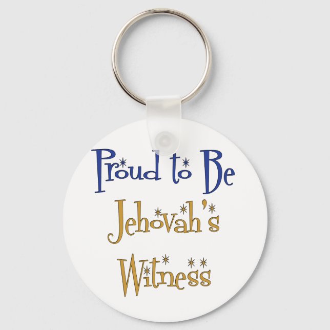 Proud to be Jehovah's Witness Key Ring (Front)