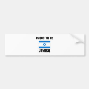 Proud To Be JEWISH Bumper Sticker