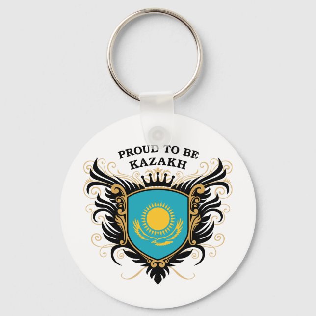 Proud to be Kazakh Key Ring (Front)