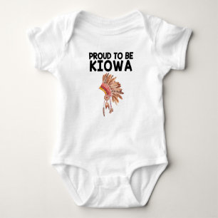 Proud To Be Kiowa Native American Baby Bodysuit