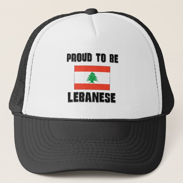 Proud To Be LEBANESE Trucker Hat (Front)
