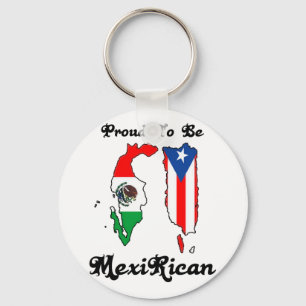 Proud to be mexirican key ring