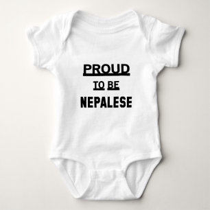 Proud to be Nepalese Baby Bodysuit