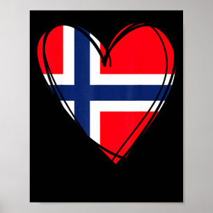 Proud to be norwegian dad mum boy kid cool norway poster