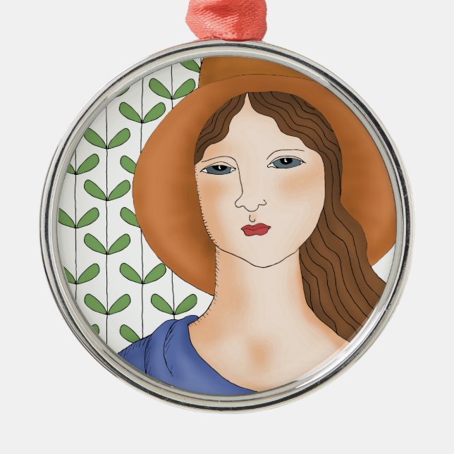 Proud to be Organic Metal Tree Decoration (Front)