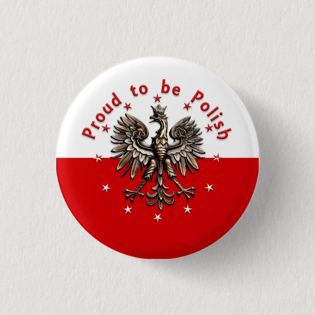 Proud to be Polish - Button (Front)