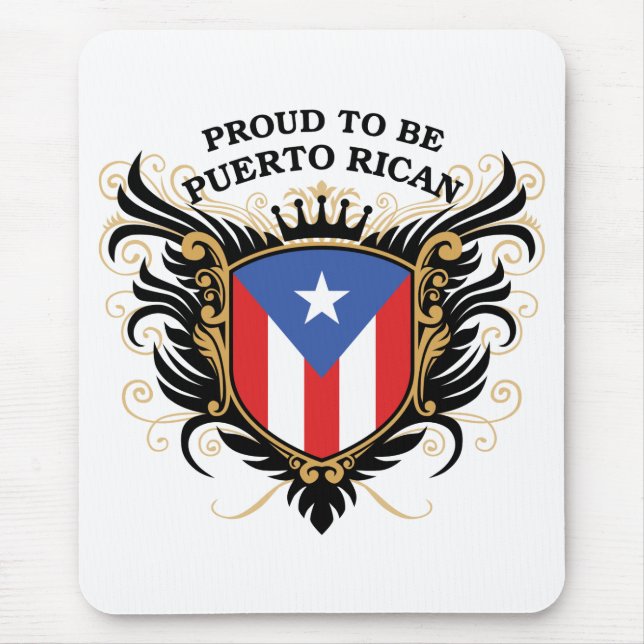Proud to be Puerto Rican Mouse Pad (Front)