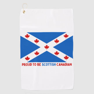 PROUD TO BE SCOTTISH CANADIAN! GOLF TOWEL