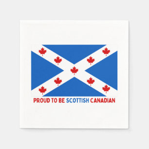 PROUD TO BE SCOTTISH CANADIAN! NAPKIN