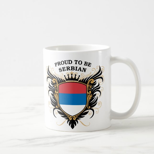 Proud to be Serbian Coffee Mug (Right)