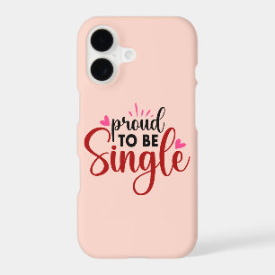 Proud To Be Single Typography Quote Sayings Womens