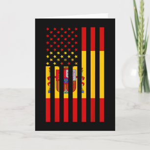 Proud To Be Spanish American Boy Girl Sister All S Card