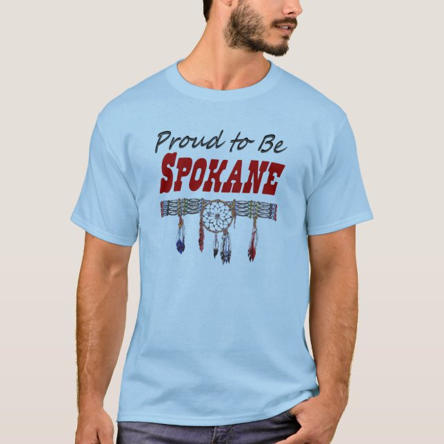Proud to be Spokane Adult Light Colours T-Shirt (Front)