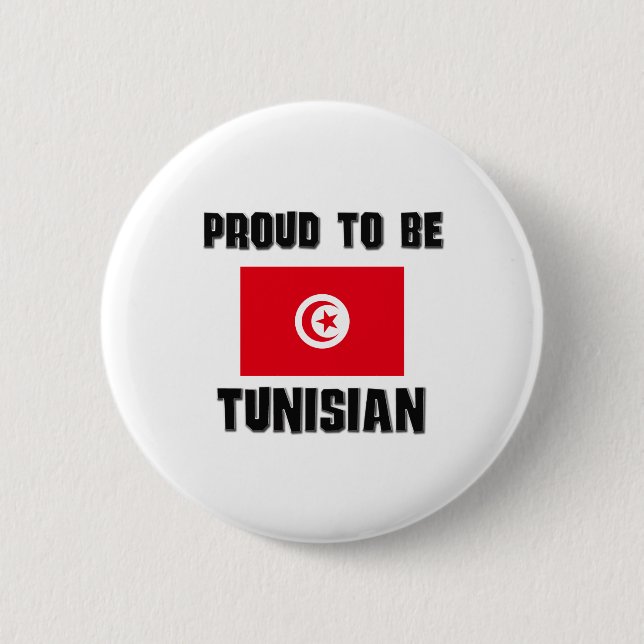 Proud To Be TUNISIAN 6 Cm Round Badge (Front)