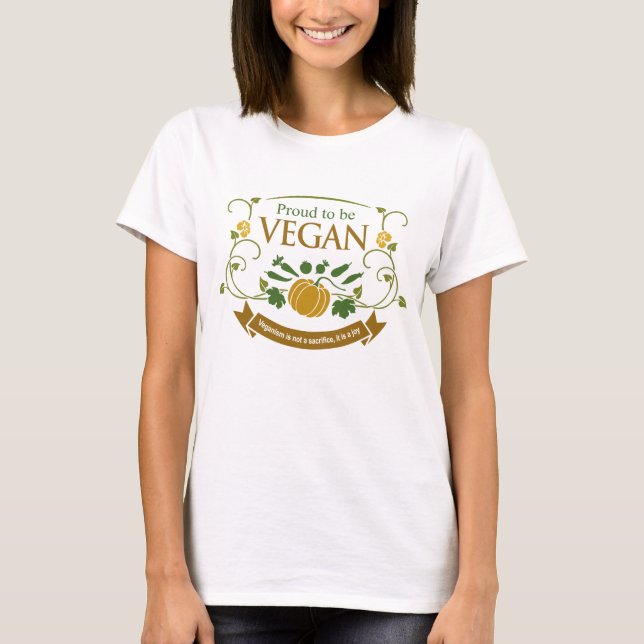 Proud to be Vegan T-Shirt (Front)