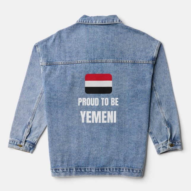 Proud to be Yemeni Denim Jacket (Back)