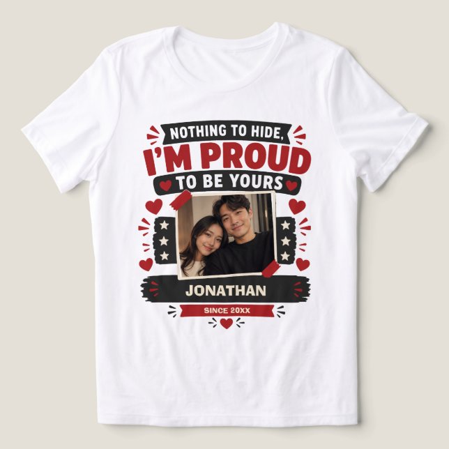 Proud to be Yours Custom Tri-Blend Shirt (Design Front)