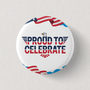 Proud to celebrate 3 cm round badge
