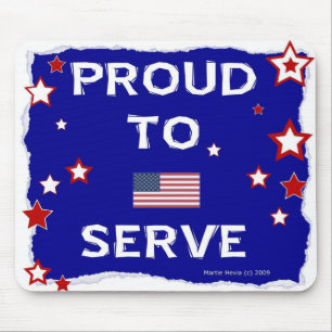 Proud To Serve - Mousepad