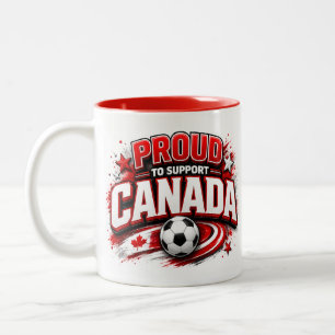 PROUD TO SUPP CANADA Soccer Fan Mug   Canadian 