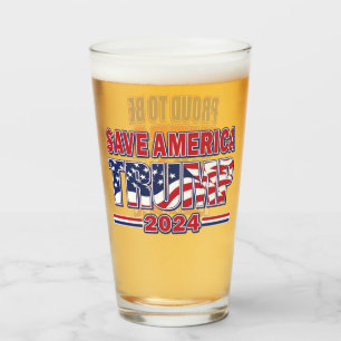 Proud To Support Trump Glass