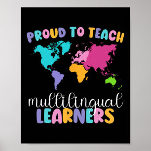 Proud To Teach Multilingual Learner Esl English Te Poster