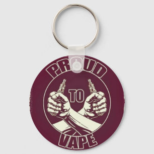 "Proud to Vape" Keychain