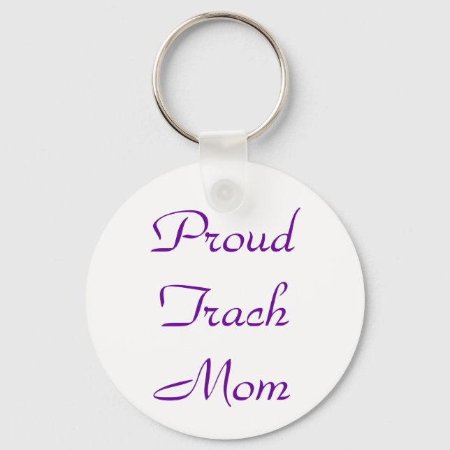 Proud Trach Mum Keychain (Front)