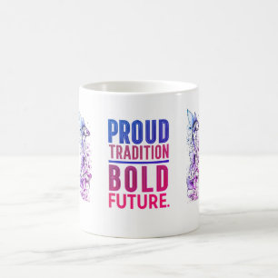 Proud Tradition, Bold Future Fish Border Design - Coffee Mug