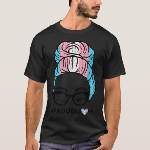 Proud Transgender Mum Transseual Trans Pride Flag T-Shirt