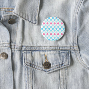 Proud Transmasculine Pride Flag Colours Polkadots 6 Cm Round Badge