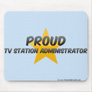 Proud Tv Station Administrator Mouse Pad