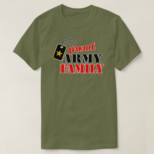 Proud U.S. Army Family T-Shirt (Design Front)