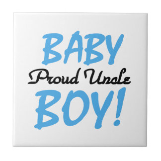 Proud Uncle Baby Boy Gifts Tile