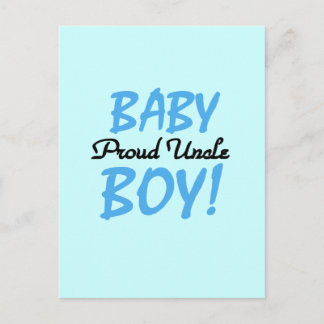 Proud Uncle Baby Boy T-shirts and Gifts Postcard