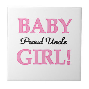 Proud Uncle Baby Girl Gifts Tile