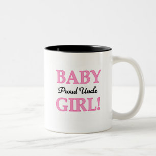 Proud Uncle Baby Girl Tshirts and Gifts Two-Tone Coffee Mug