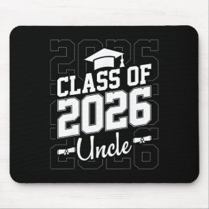 Proud Uncle Cl Of 2026 Graduate Senior Graduation Mouse Pad