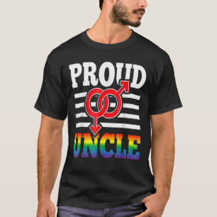 Proud Uncle Gay Pride Month Lgbtq Rainbow Flag Men T-Shirt