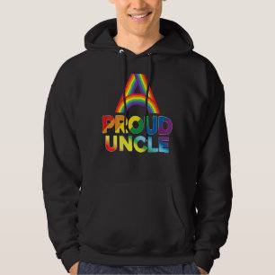 Proud Uncle Lgbt Pride Gay Lesbian Rainbow Colorfu Hoodie