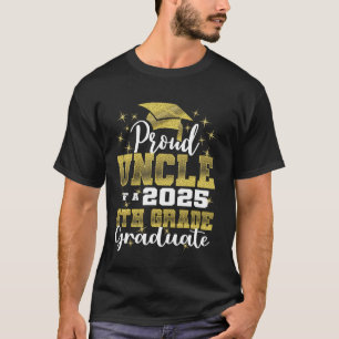 Proud Uncle of 5th Grade Graduate 2025 Elementary T-Shirt
