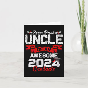 Proud Uncle Of A 2024 Graduate 24 Graduation Card