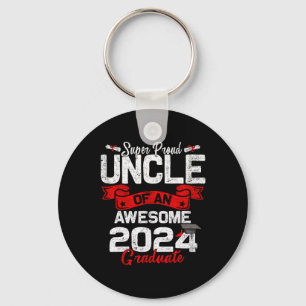 Proud Uncle Of A 2024 Graduate 24 Graduation  Key Ring